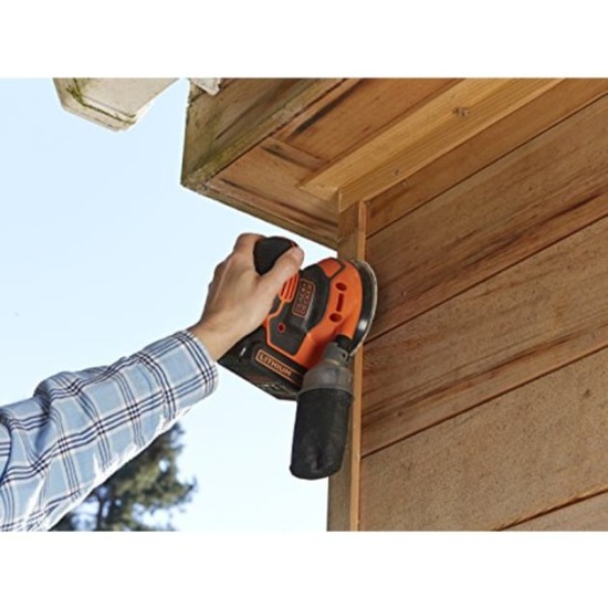 BLACK+DECKER Akku-Exzenterschleifer BDCROS18-QW, 18Volt