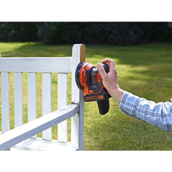 BLACK+DECKER Akku-Exzenterschleifer BDCROS18-QW, 18Volt