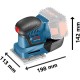 Bosch Akku-Schwingschleifer GSS 18V-10 Professional