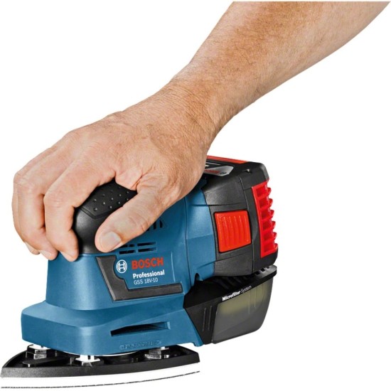 Bosch Akku-Schwingschleifer GSS 18V-10 Professional solo