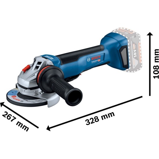 Bosch Akku-Winkelschleifer GWS 18V-10 P Professional solo, Ø 125mm