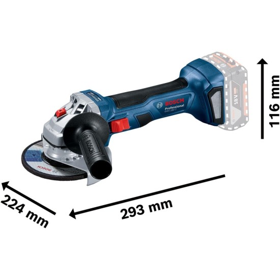 Bosch Akku-Winkelschleifer GWS 18V-7 Professional solo