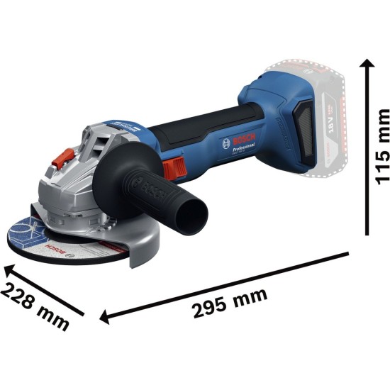 Bosch Akku-Winkelschleifer GWS 18V-8 Professional, 18Volt