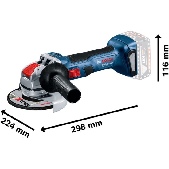 Bosch X-LOCK Akku-Winkelschleifer GWX 18V-7 Professional solo, 18Volt