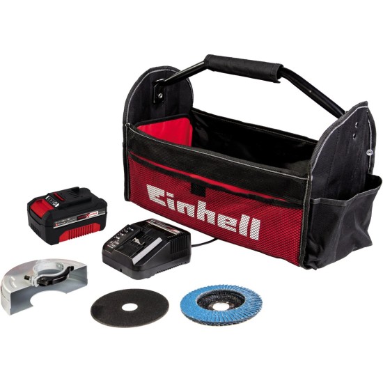Einhell Akku-Winkelschleifer TC-AG 18/115 Li Kit, 18Volt