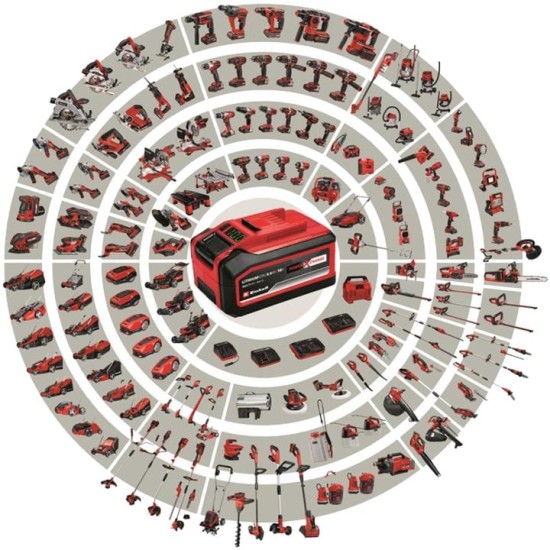 Einhell Akku-Winkelschleifer TC-AG 18/115 Li Kit, 18Volt