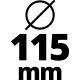 Einhell Akku-Winkelschleifer TC-AG 18/115 Li Kit, 18Volt