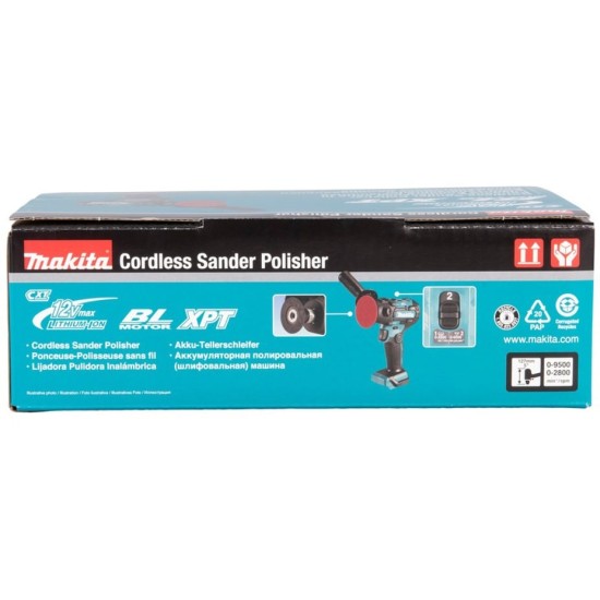 Makita Akku-Schleifer und -Polierer PV301DZ, 12Volt, Poliermaschine
