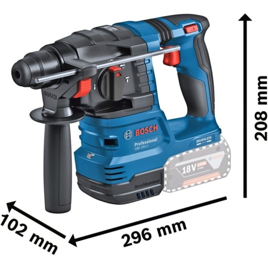 Bosch Akku-Bohrhammer GBH 18V-22 Professional solo, 18Volt