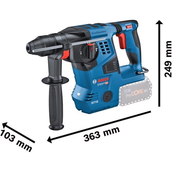 Bosch Akku-Bohrhammer GBH 18V-28 C Professional solo, 18Volt