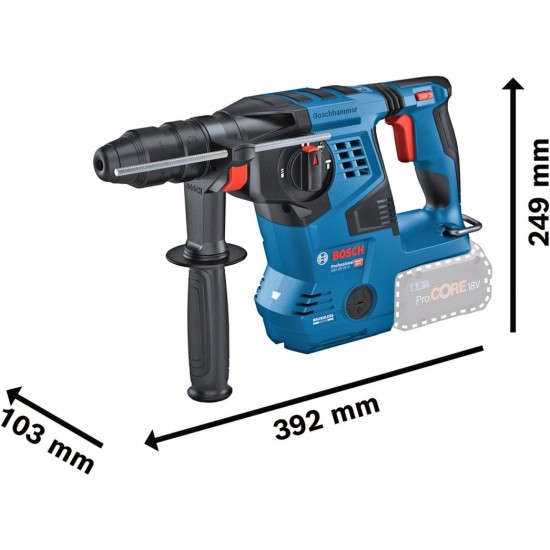 Bosch Akku-Bohrhammer GBH 18V-28 CF Professional, mit GDE 18V-16