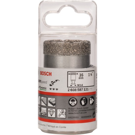 Bosch Diamant-Trockenbohrer Best for Ceramic Dry Speed, Ø 35mm