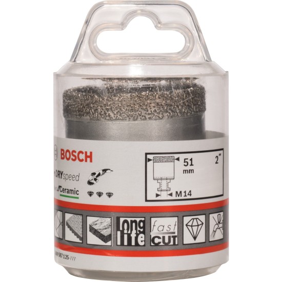 Bosch Diamant-Trockenbohrer Best for Ceramic Dry Speed, Ø 51mm