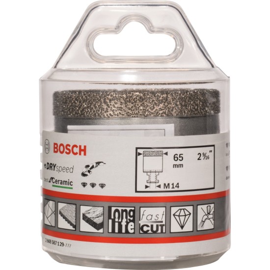 Bosch Diamant-Trockenbohrer Best for Ceramic Dry Speed, Ø 65mm