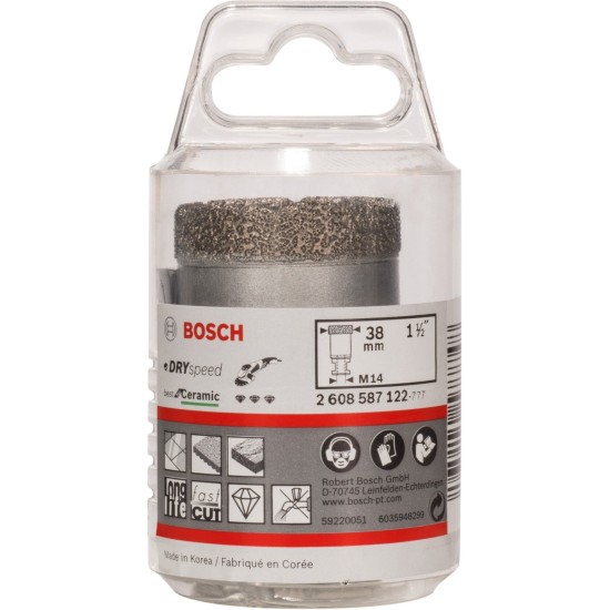 Bosch Diamantbohrer Best for Ceramic Dry Speed, Ø 38mm
