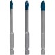 Bosch Expert HEX-9 HardCeramic Bohrer-Satz, 3-teilig