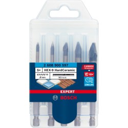 Bosch Expert HEX-9 HardCeramic Bohrer-Satz, 5-teilig