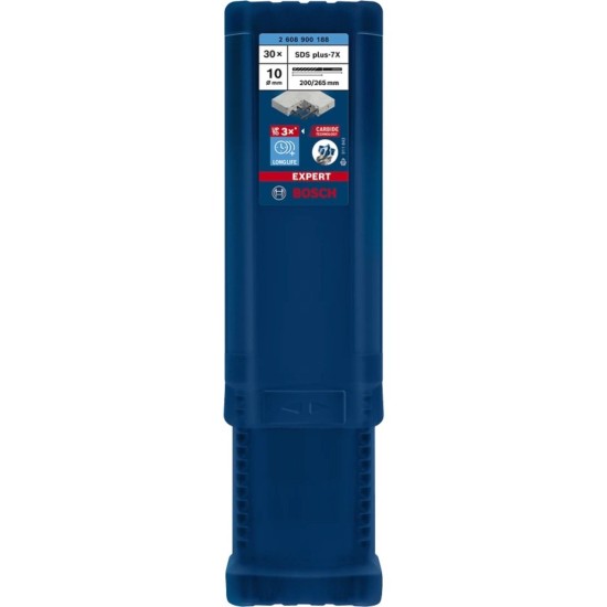 Bosch Expert Hammerbohrer SDS-plus-7X, Ø 10mm, 30 Stück