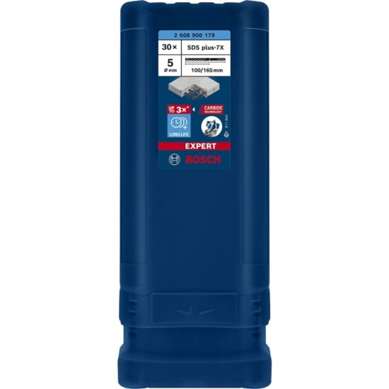 Bosch Expert Hammerbohrer SDS-plus-7X, Ø 5mm, 30 Stück