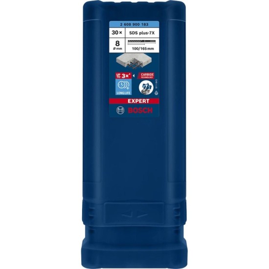 Bosch Expert Hammerbohrer SDS-plus-7X, Ø 8mm, 30 Stück