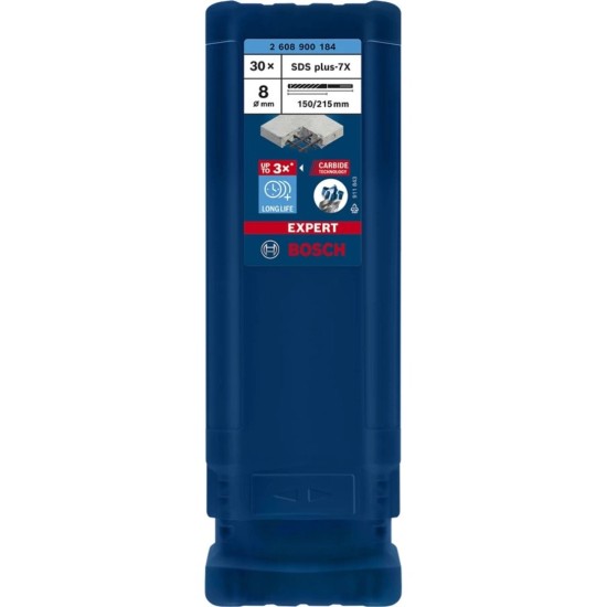 Bosch Expert Hammerbohrer SDS-plus-7X, Ø 8mm, 30 Stück