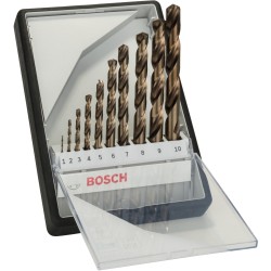 Bosch HSS-Co Robust Line Metallbohrer-Satz, 10-teilig