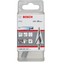 Bosch HSS-Stufenbohrer, Ø 6mm - Ø 39mm