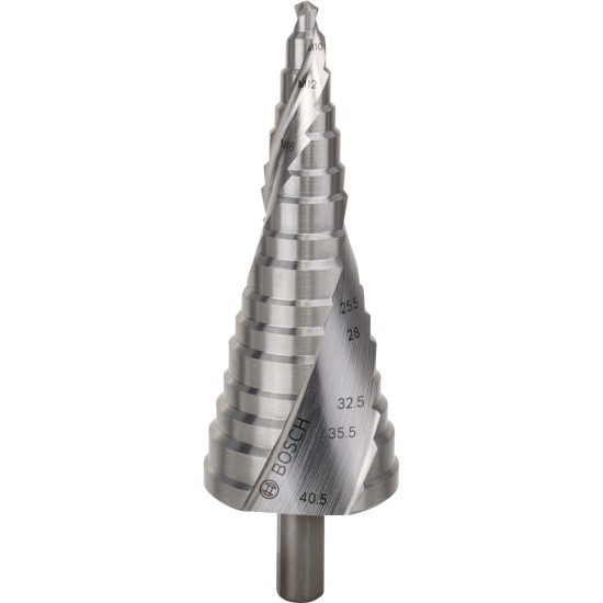Bosch HSS-Stufenbohrer, Ø 6mm - Ø 40,5mm, M 10 - M 40