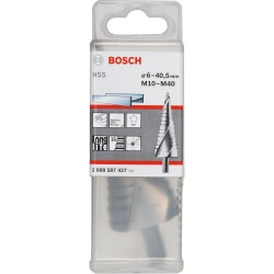 Bosch HSS-Stufenbohrer, Ø 6mm - Ø 40,5mm, M 10 - M 40