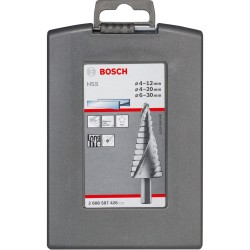 Bosch HSS-Stufenbohrer-Satz, Ø 4mm - Ø 30mm