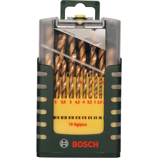 Bosch HSS-TiN-Metallbohrer-Satz, 19-teilig