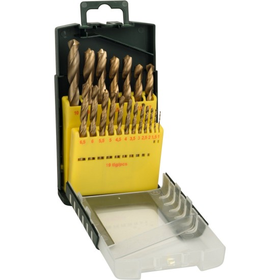 Bosch HSS-TiN-Metallbohrer-Satz, 19-teilig
