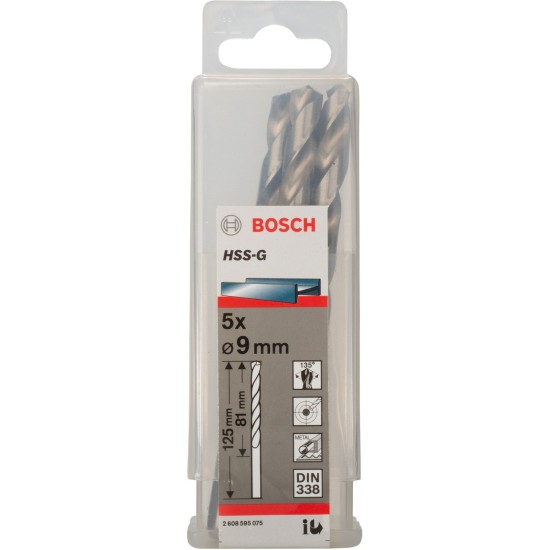 Bosch Metallbohrer HSS-G, Ø 9mm