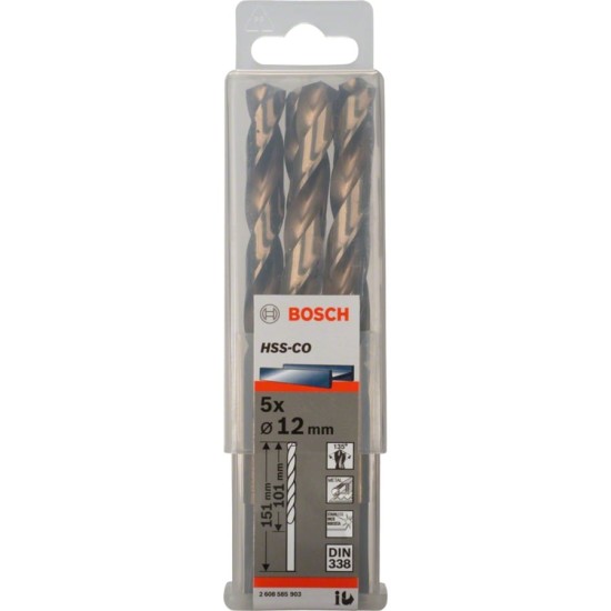 Bosch PRO Stainless Steel HSS-Co Spiralbohrer, Ø 12,0mm