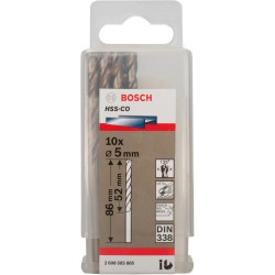 Bosch PRO Stainless Steel HSS-Co Spiralbohrer, Ø 5mm