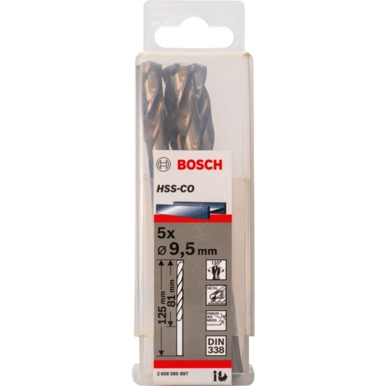 Bosch PRO Stainless Steel HSS-Co Spiralbohrer, Ø 9,5mm