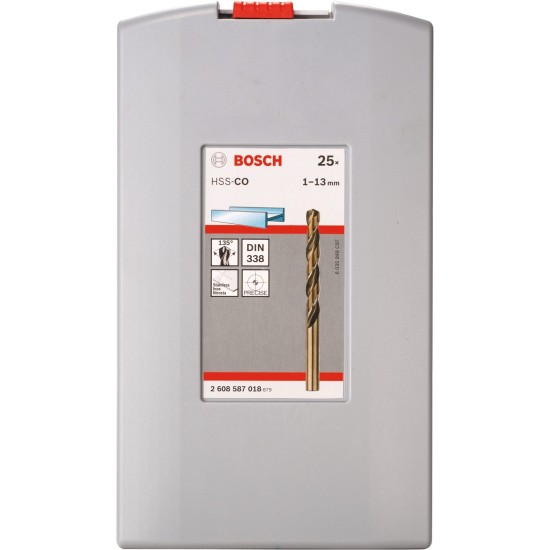 Bosch ProBox HSS-Co Robust Line Metallbohrer-Satz, 25-teilig