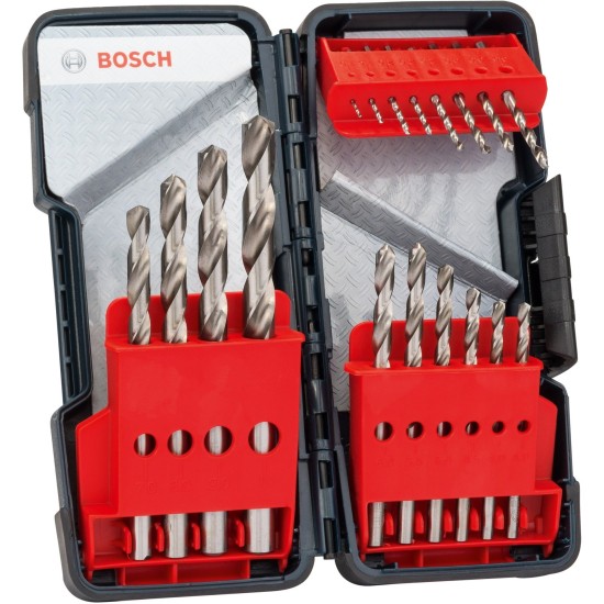 Bosch ToughBox Metallbohrer-Satz HSS-G, 135°, 18-teilig