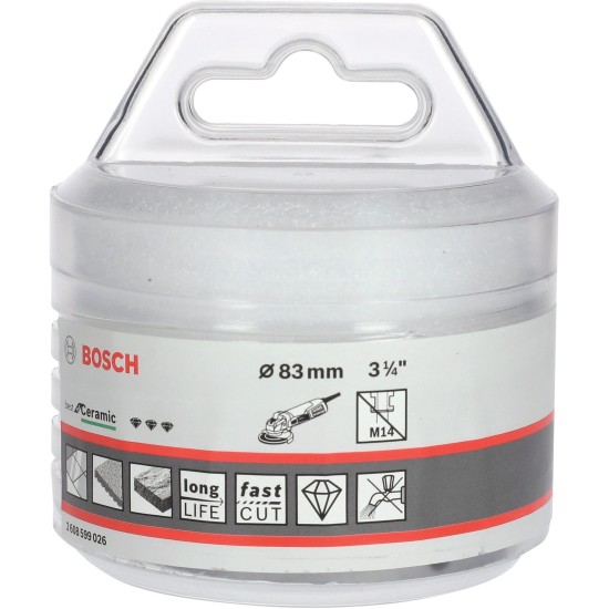 Bosch X-LOCK Diamanttrockenbohrer Best for Ceramic Dry Speed