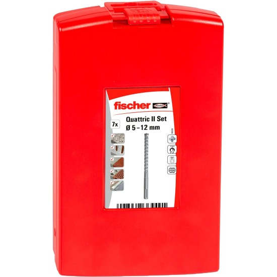 fischer Hammerbohrer-Satz Quattric II Set, SDS plus