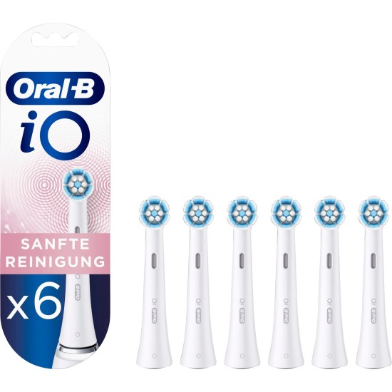 Braun Oral-B iO Sanfte Reinigung 6er, Aufsteckbürste Braun Oral-B iO Sanfte Reinigung 6er, Aufsteckbürste