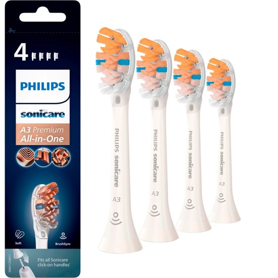 Philips Sonicare A3 Premium All-in-One HX9094/10  4er-Pack, Aufsteckbürste