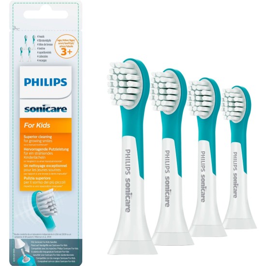 Philips Sonicare for Kids 3+ HX6034/33 4er, Aufsteckbürste