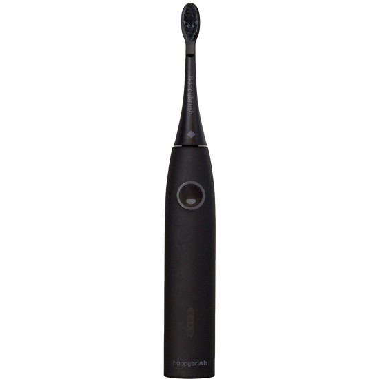 happybrush ECO VIBE 3 Starterkit All Black + 4 Refills, Elektrische Zahnbürste
