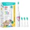 happybrush ECO VIBE KIDS Agnes + 3 Refills, Elektrische Zahnbürste
