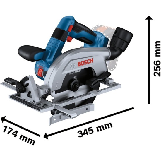 Bosch Akku-Handkreissäge GKS 18V-57-2 Professional solo