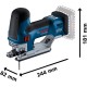 Bosch Akku-Stichsäge GST 18V-155 SC Professional solo, 18Volt
