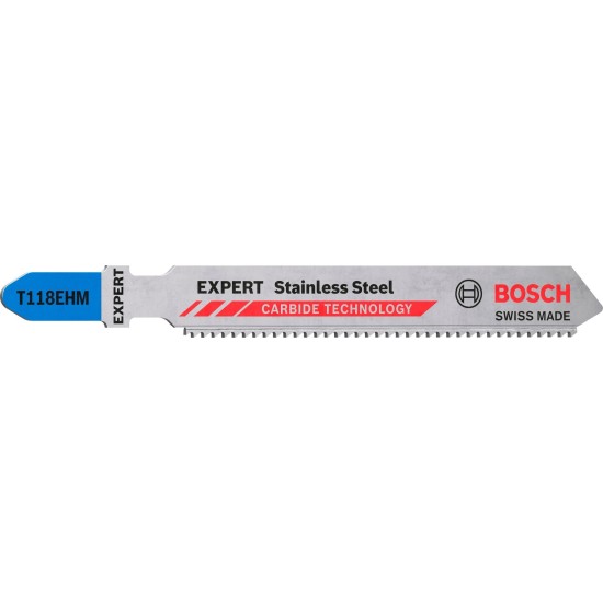 Bosch Expert Carbide Stichsägeblatt T 118 EHM 'Stainless Steel'