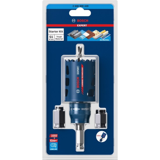 Bosch Expert Lochsäge 'ToughMaterial', Ø 51mm, Starter Kit