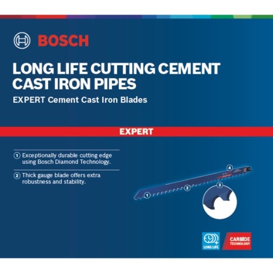 Bosch Expert Säbelsägeblatt ‘Cement Cast Iron’ S 1750 RD
